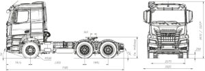 KAMAZ-65956 схема