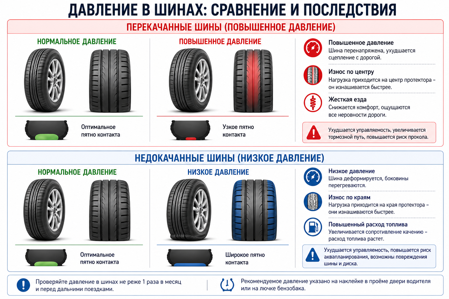 давление в шинах
