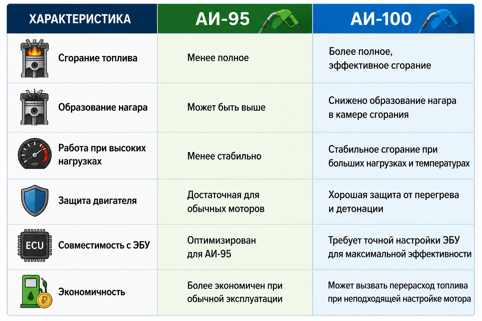 АИ 100 и АИ 95