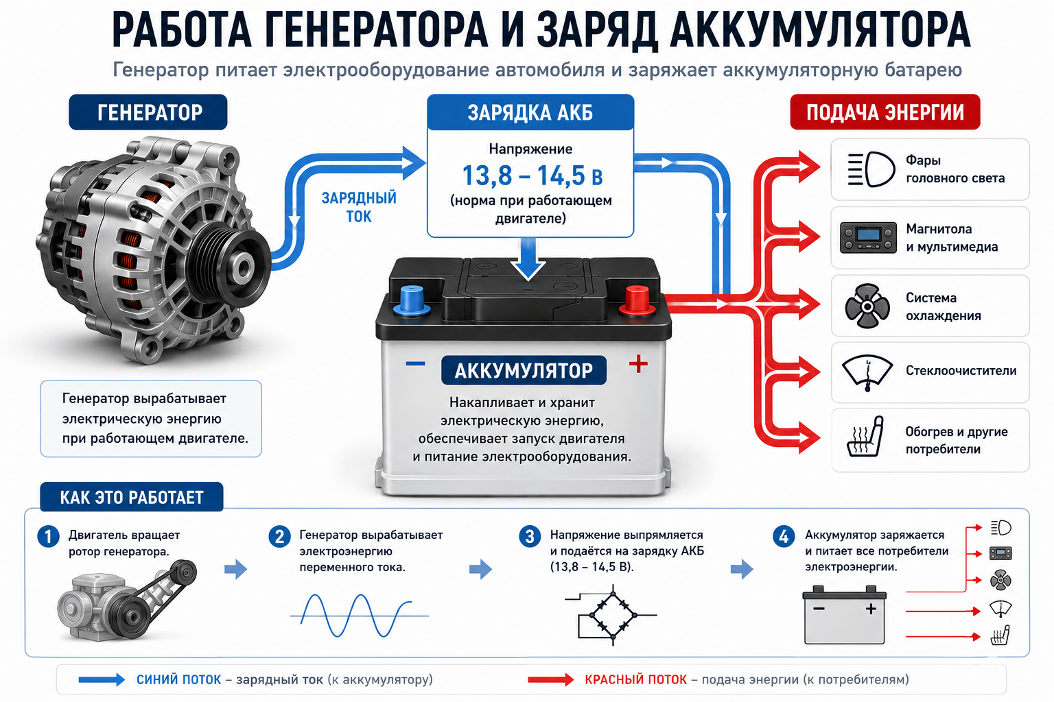 напряжение аккумулятора