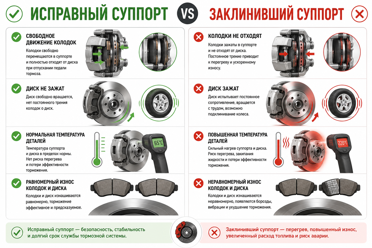 передние тормоза