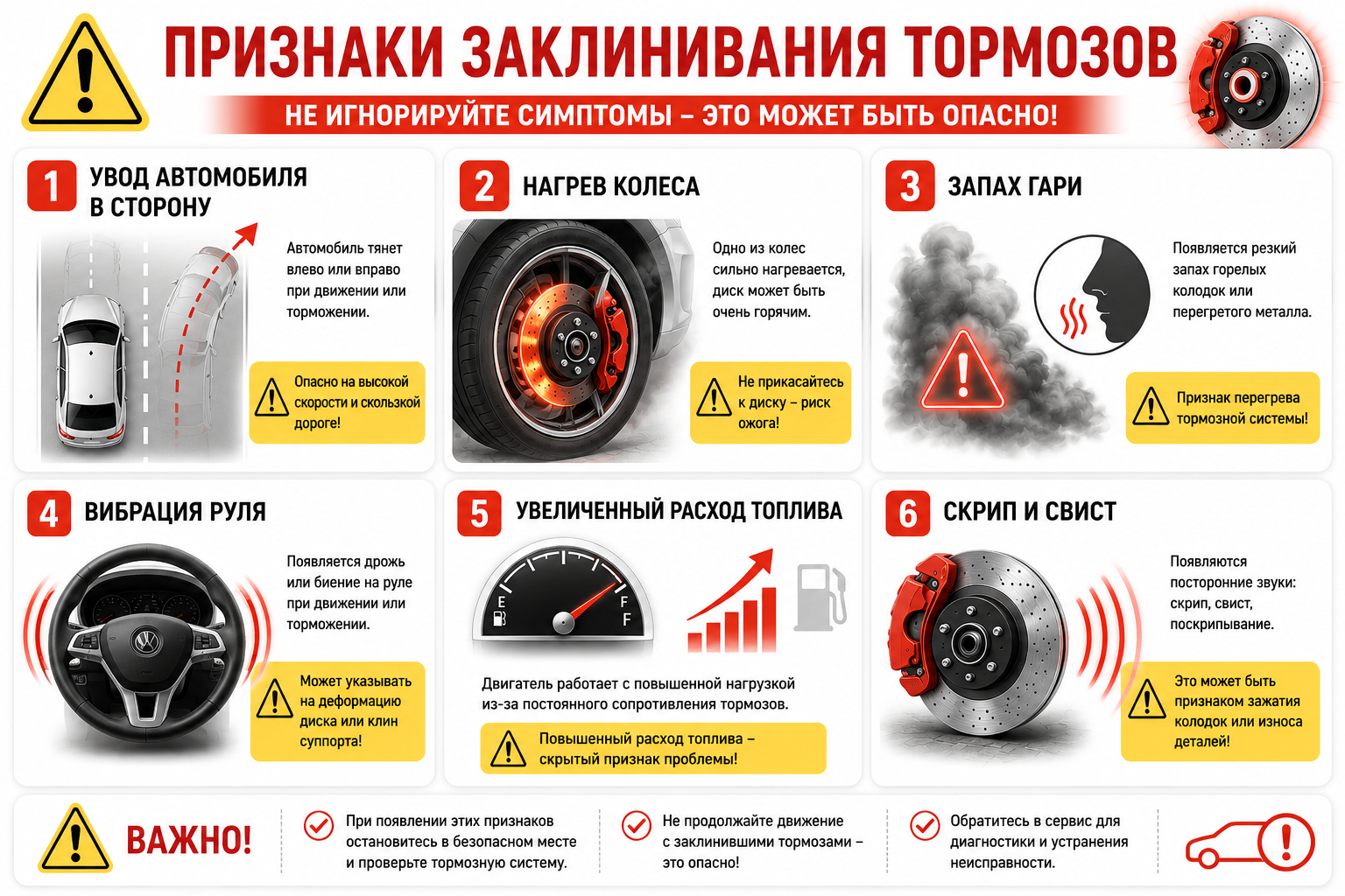 передние тормоза