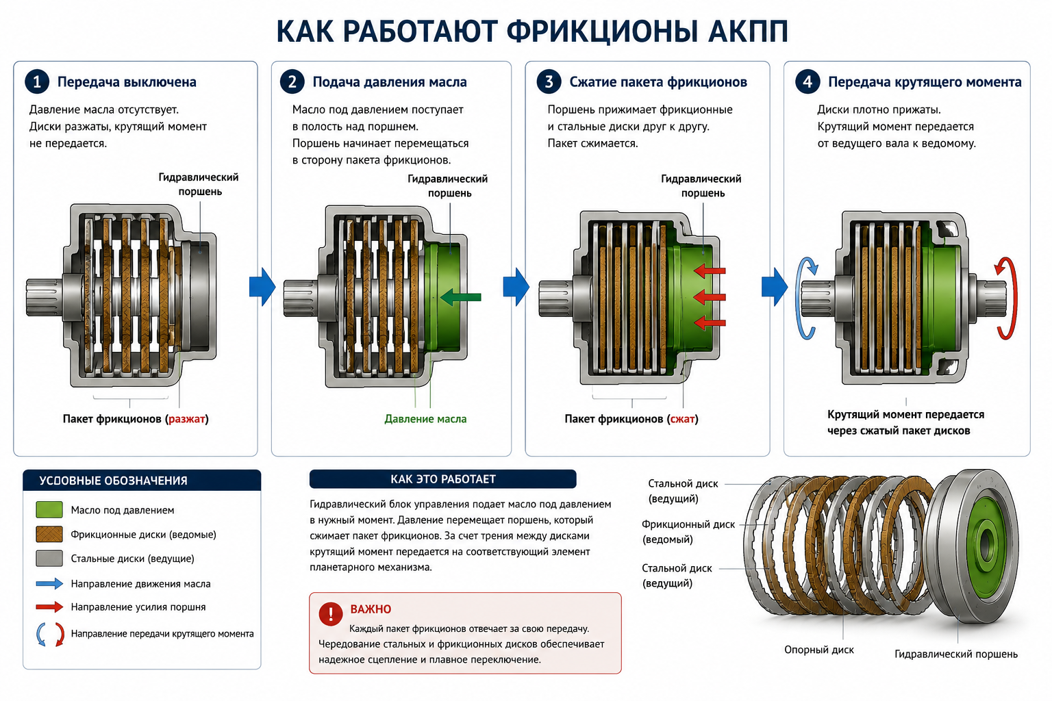 Замена фрикционов АКПП (2)