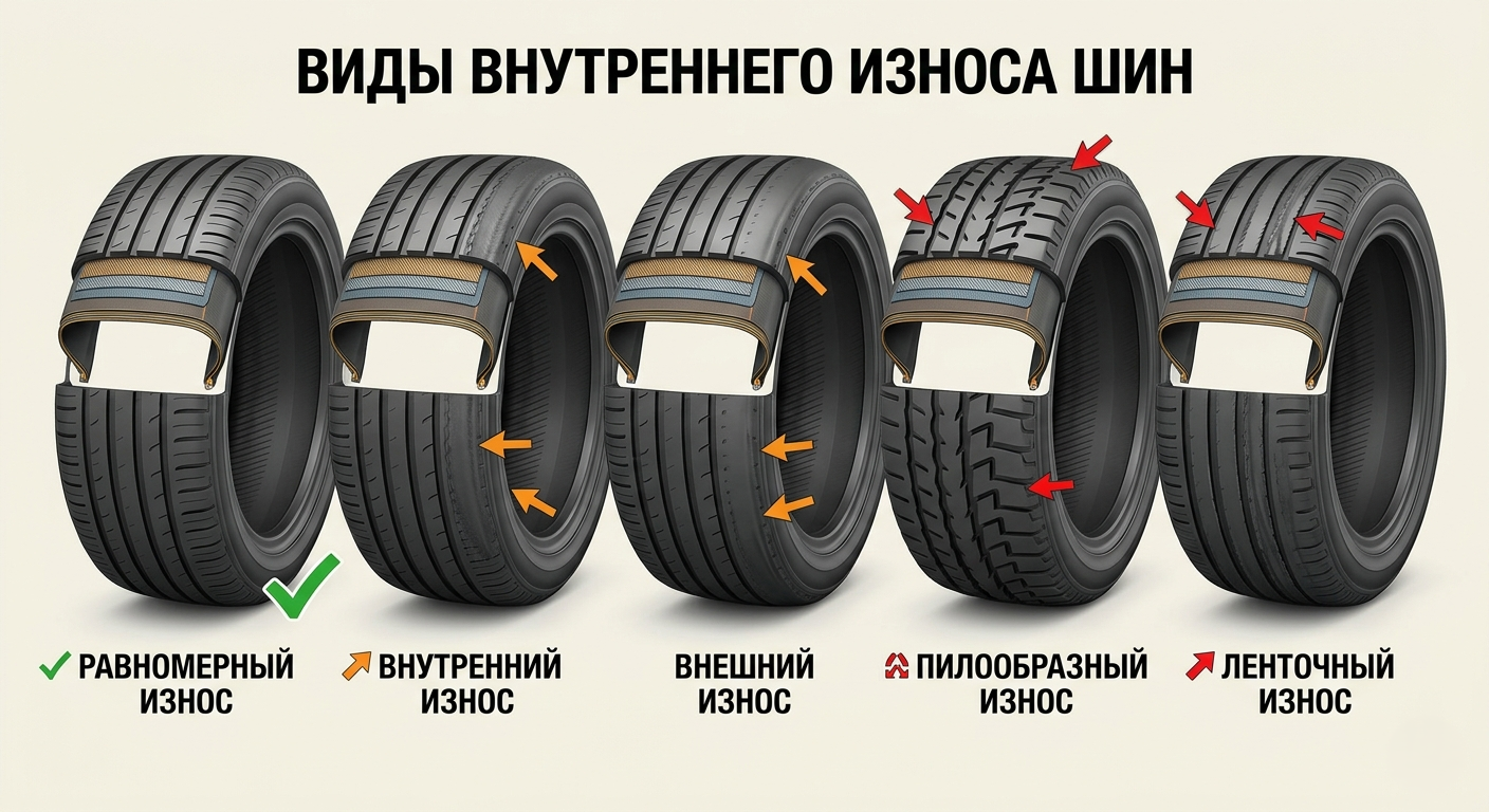 износ шин 