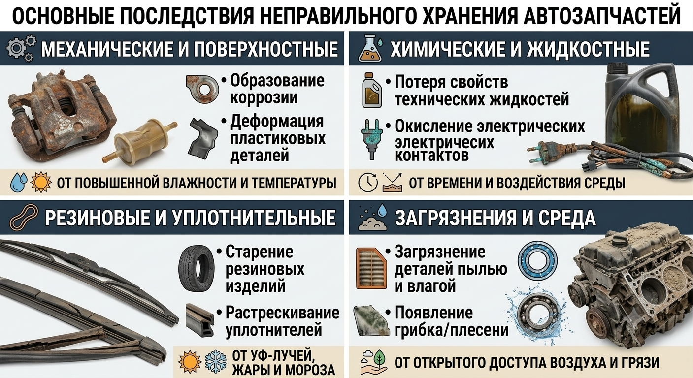 хранение автозапчастей