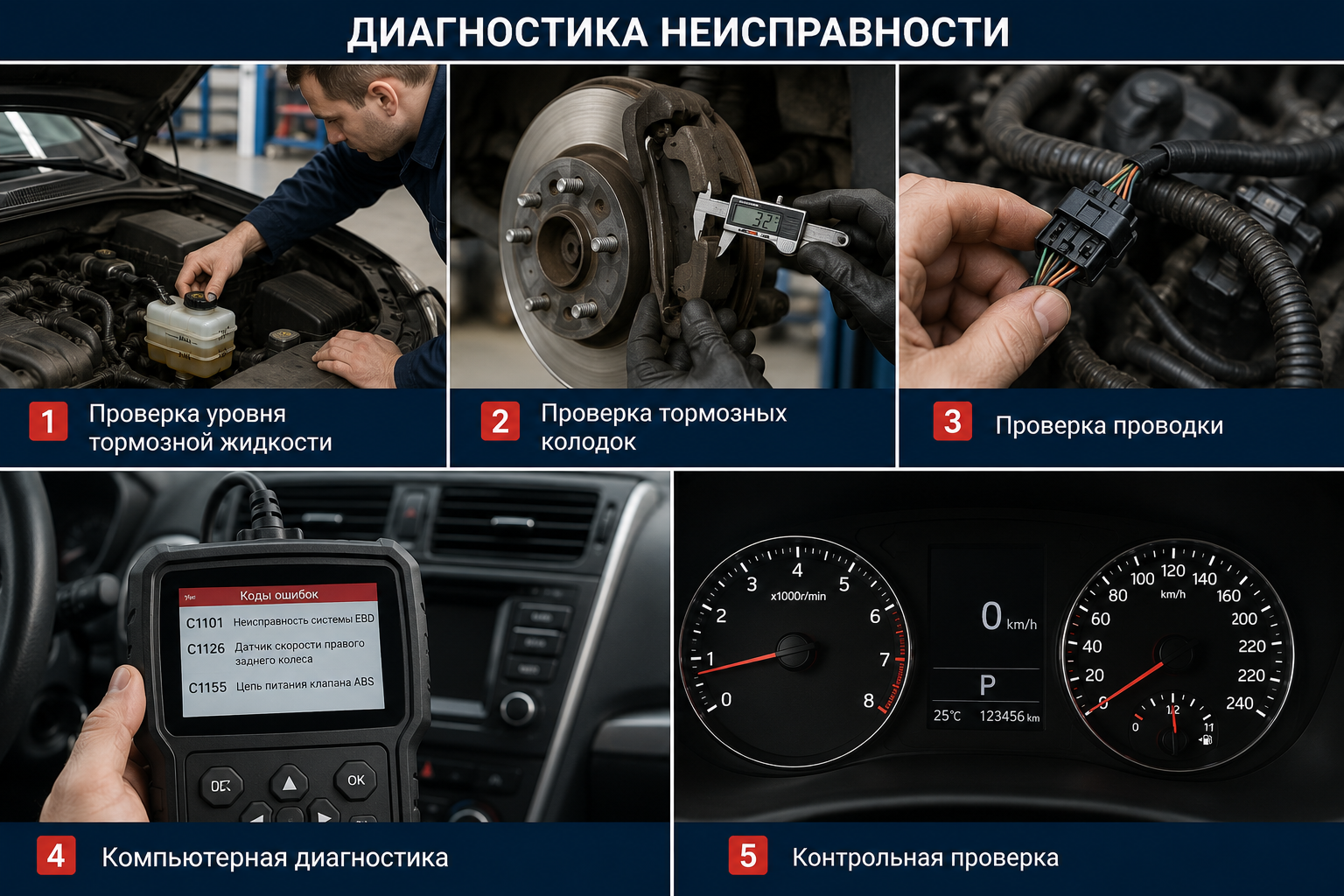 Красный восклицательный знак на приборной панели (10)