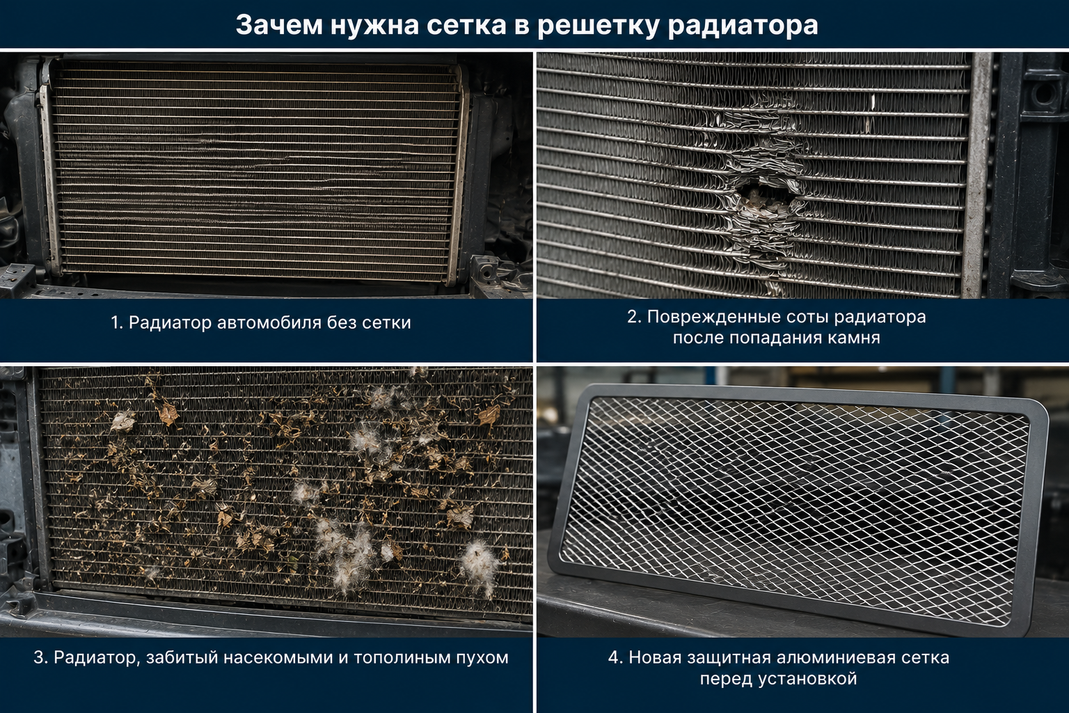 Защитная сетка радиатора (3)