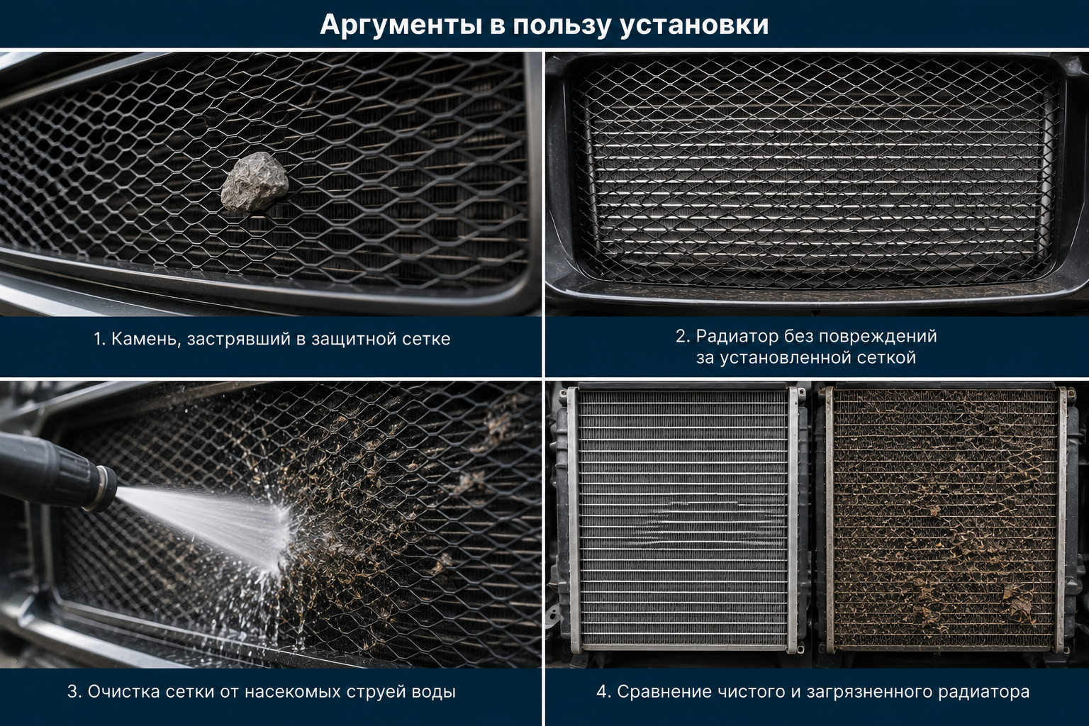 Защитная сетка радиатора (5)