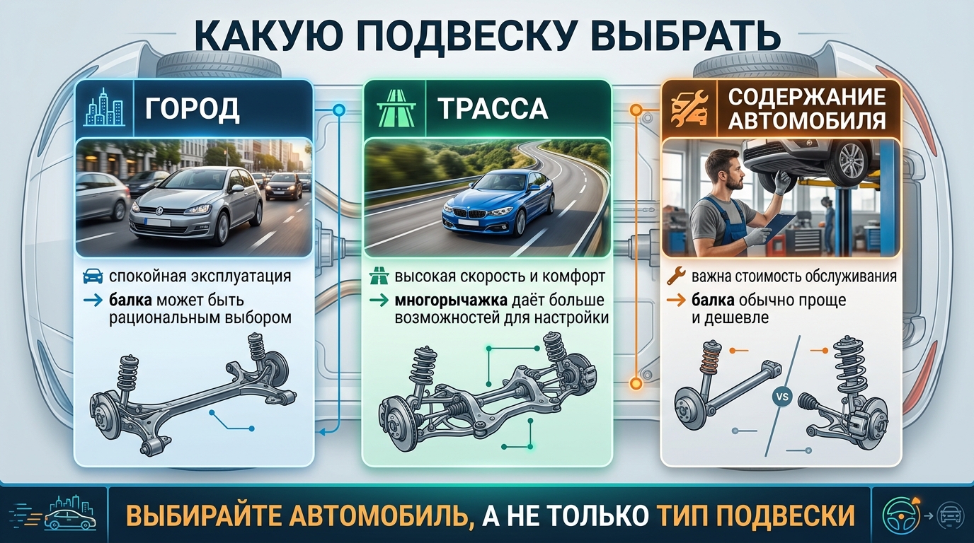 Многорычажная подвеска или торсионная балка (2)