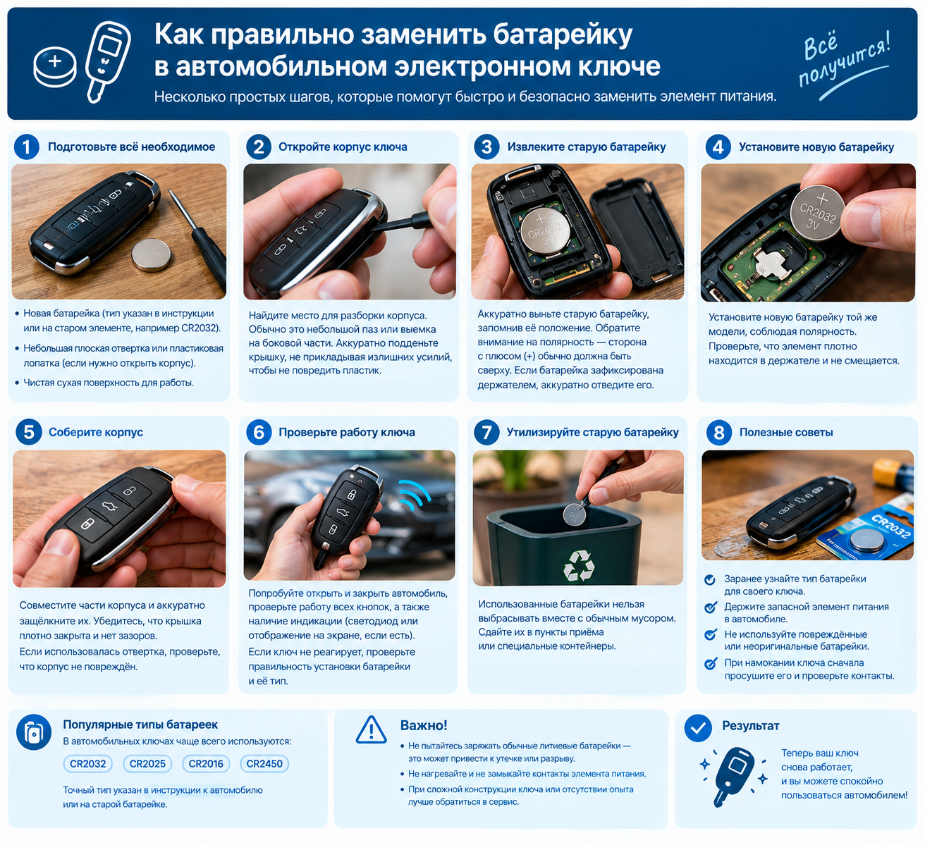 Села батарейка в ключе