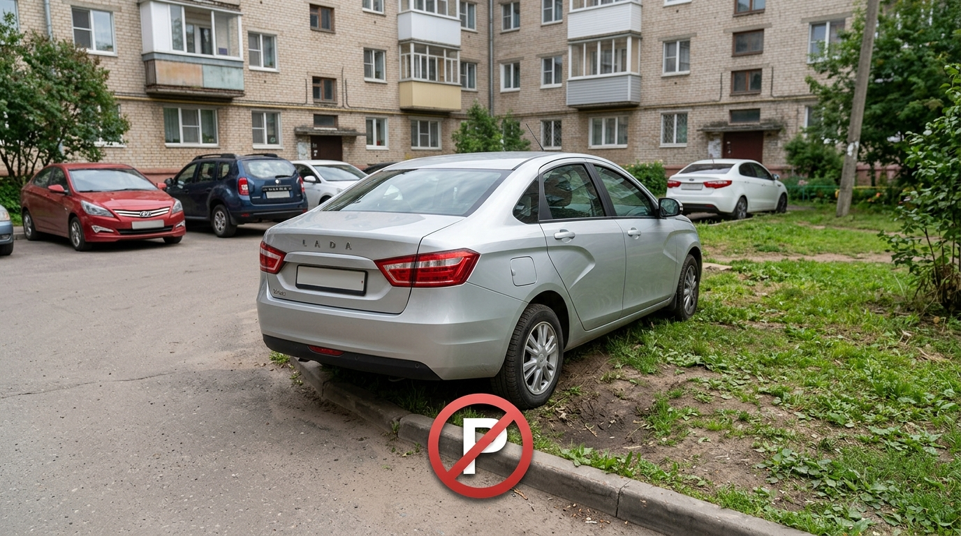 Парковка во дворе