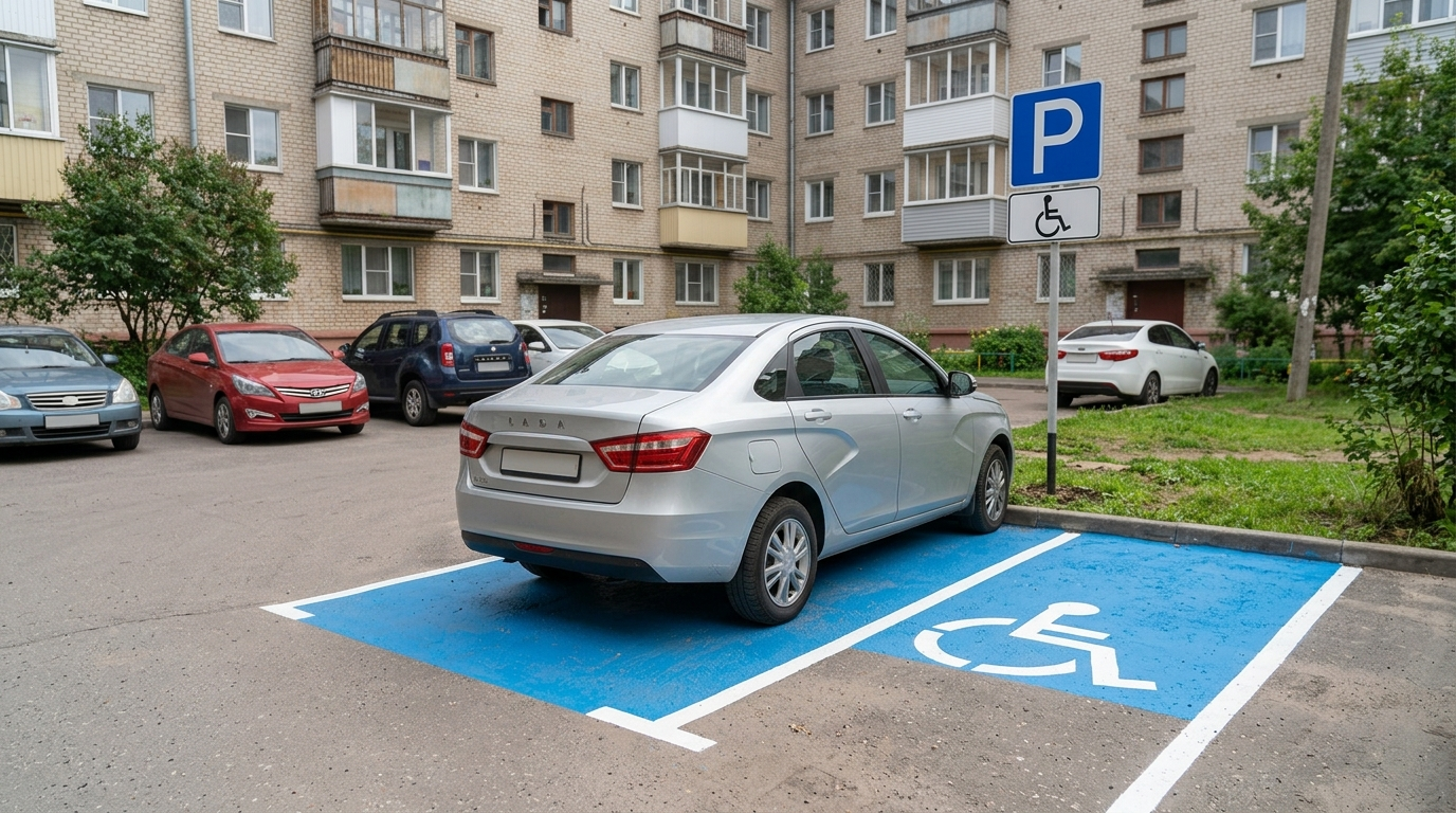 Парковка во дворе