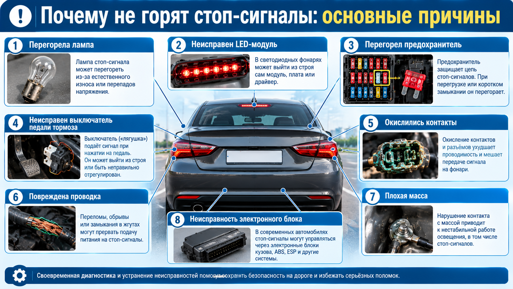 не горят стоп сигналы (3)